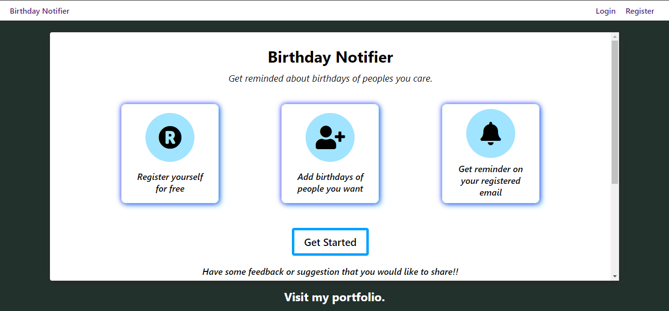 Birthday Notifier